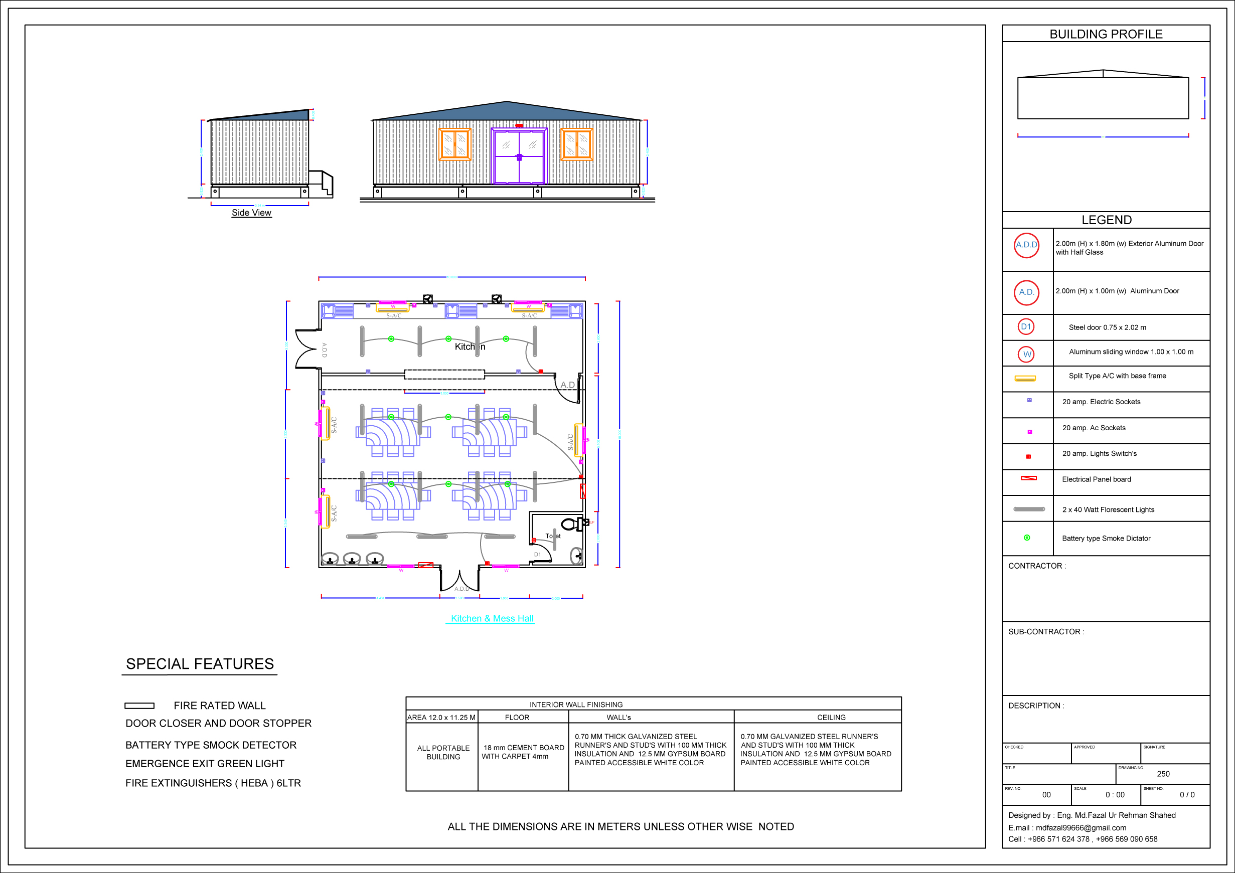 10.0 -x-10.0m Mess Hall